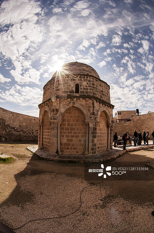 耶稣升天小教堂图片素材