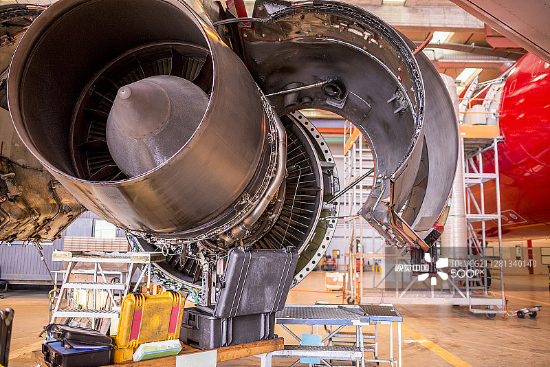 A330飞机引擎图片素材