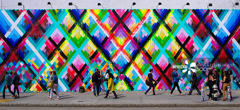 涂鸦街景图片素材