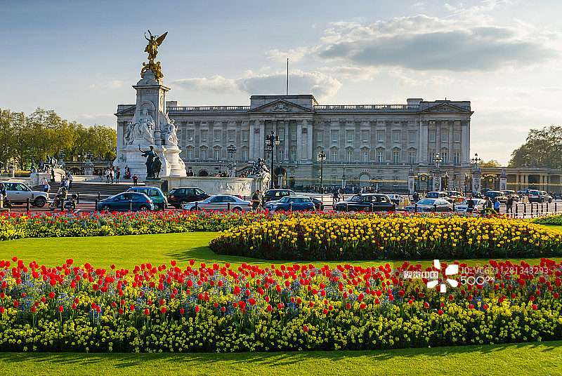 白金汉宫鲜花图片素材