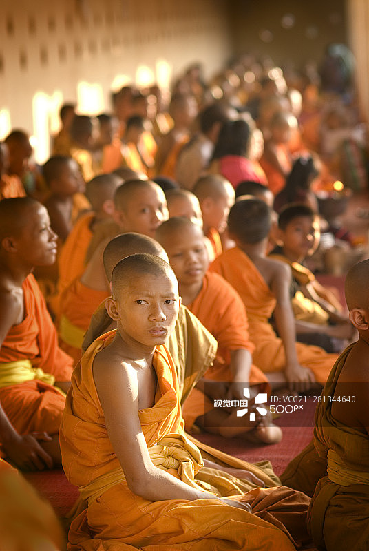 塔銮寺的年轻僧侣图片素材