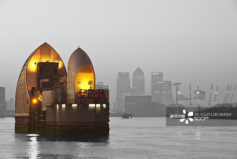 泰晤士河防洪闸 #1图片素材