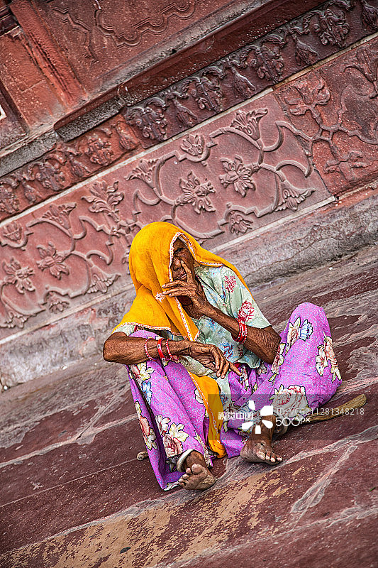 印度拉贾斯坦邦肖像图片素材