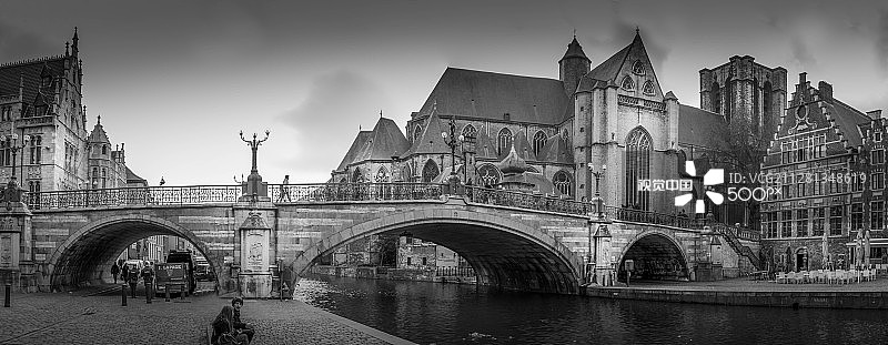 根特的桥梁图片素材