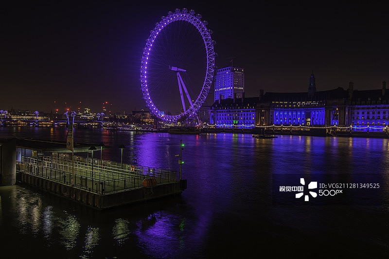 泰晤士河上的眼睛图片素材