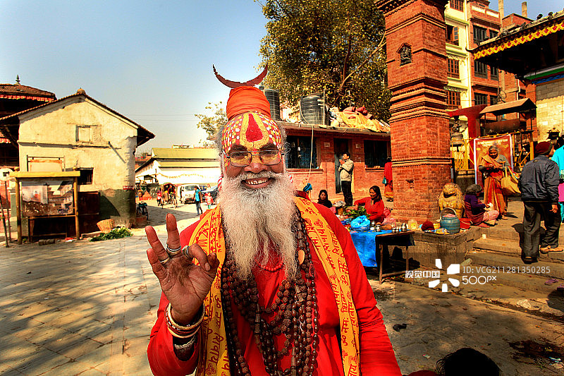 尼泊尔苦行僧图片素材