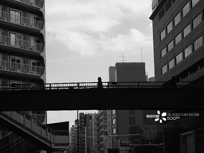 人行桥图片素材