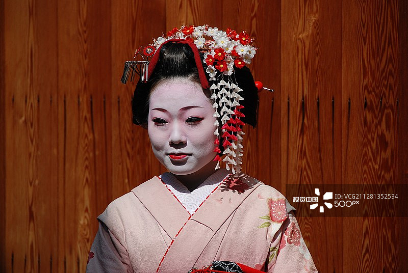 京都的日本女孩图片素材