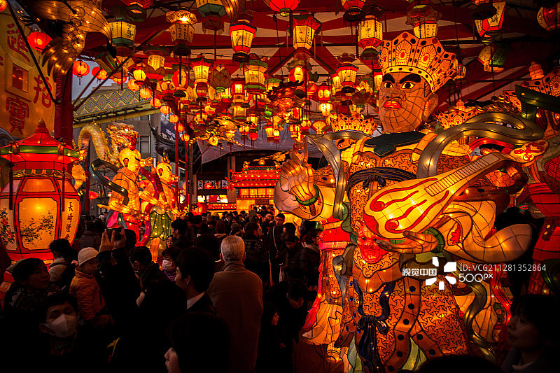 日本长崎灯笼节图片素材