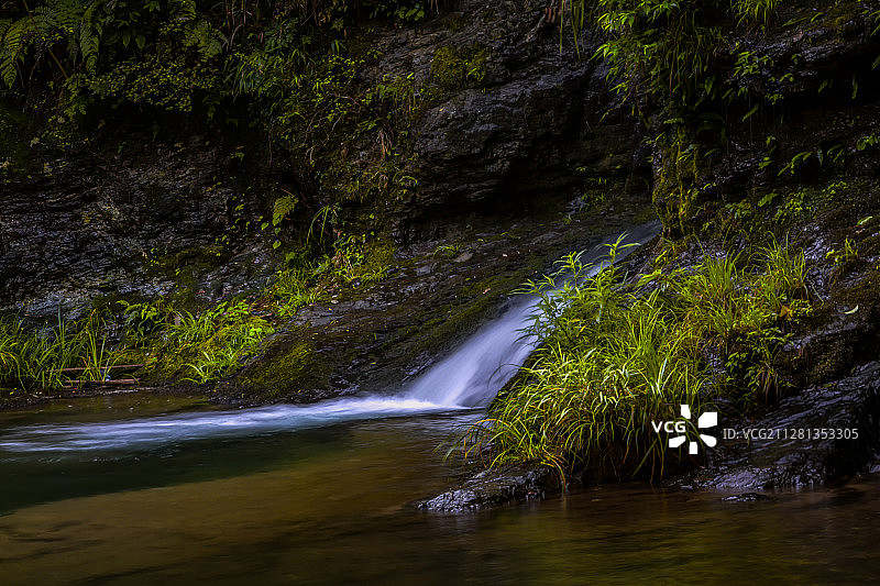 打鼓岭瀑布图片素材