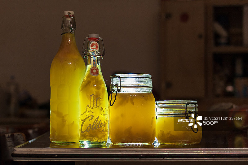 自制柠檬酒图片素材