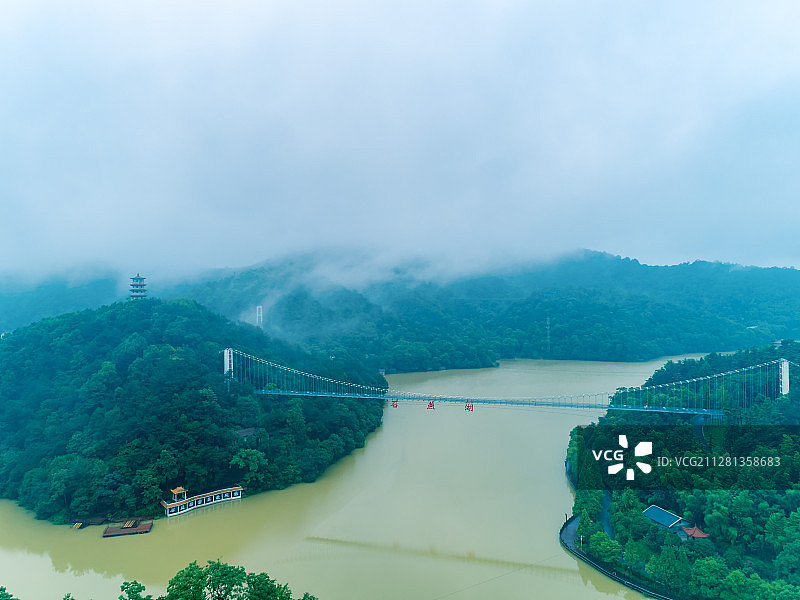 长沙 航拍石燕湖图片素材