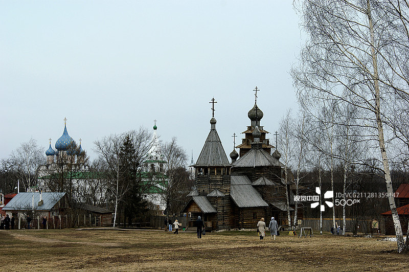 木制教堂：苏兹达尔图片素材