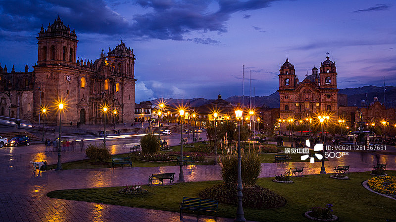 库斯科夜景二图片素材
