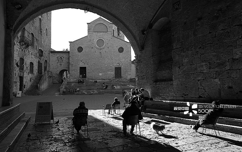 圣吉米尼亚诺的平静图片素材