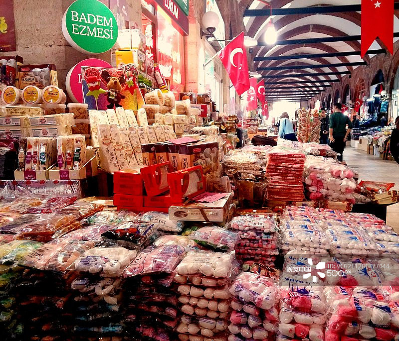 杏仁和糖果图片素材