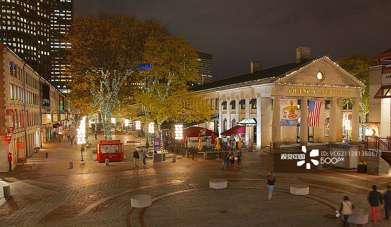 美国波士顿昆西市场图片素材