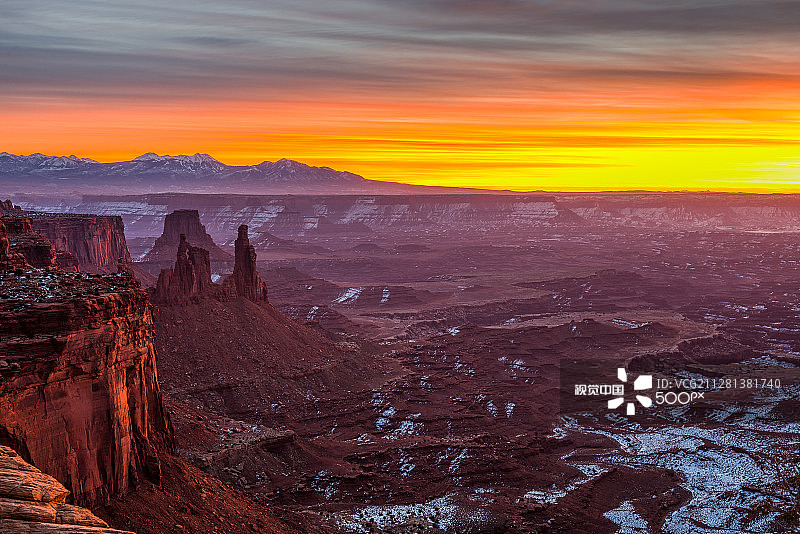 峡谷地国家公园日出图片素材