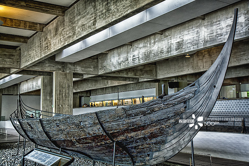 维京船博物馆图片素材