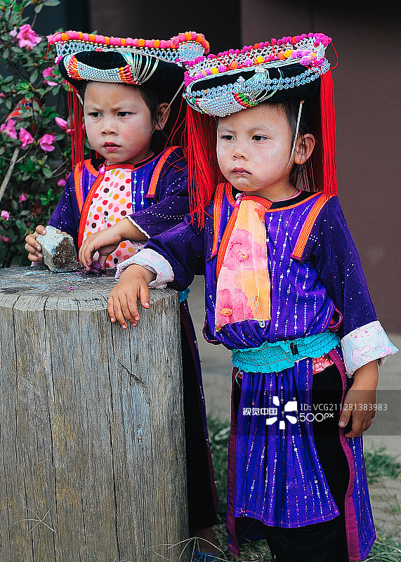 泰国傈僳族小女孩图片素材