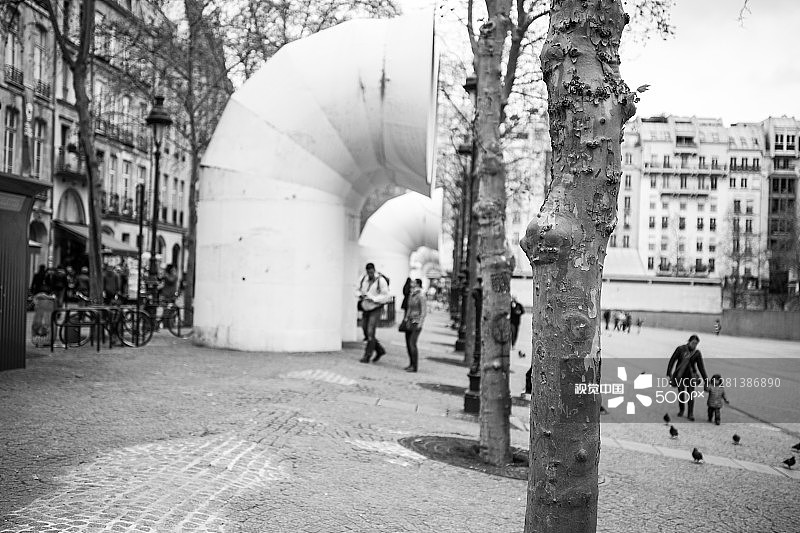 巴黎蓬皮杜艺术中心细节图片素材