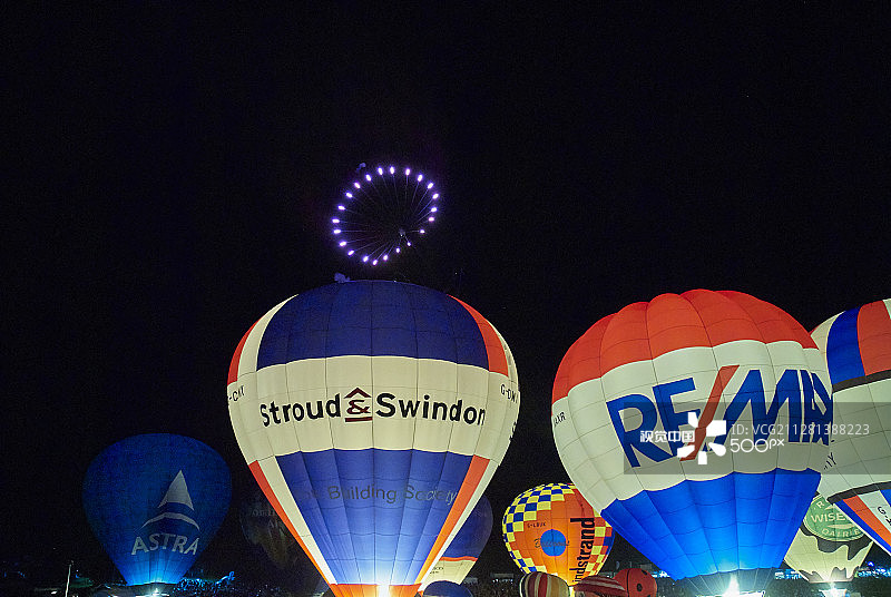 2012年英国布里斯托热气球节图片素材