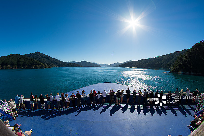 库克海峡岛际渡轮图片素材