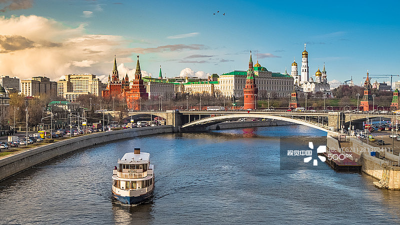 莫斯科的克里姆林宫图片素材