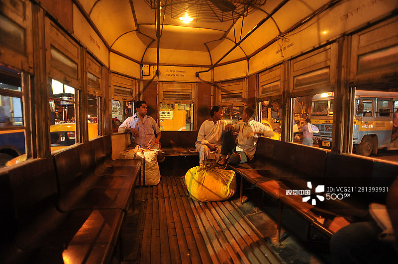 印度加尔各答街景图片素材