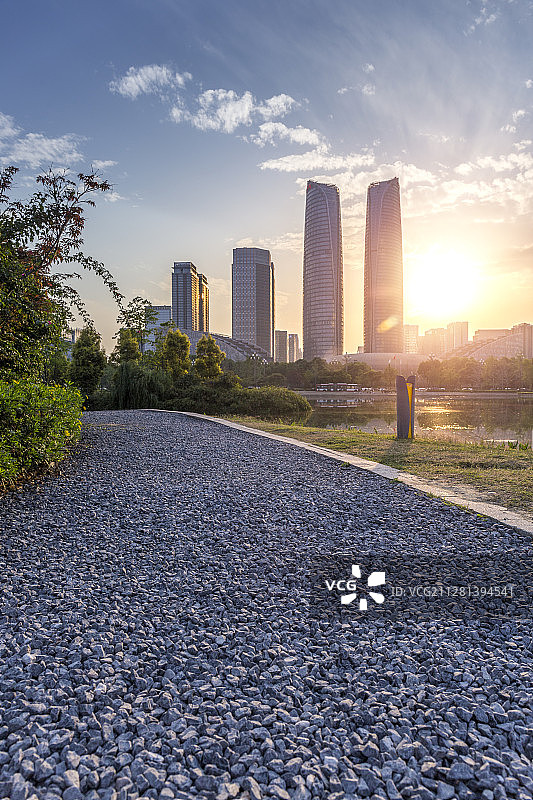 成都金融城城市风光天际线图片素材