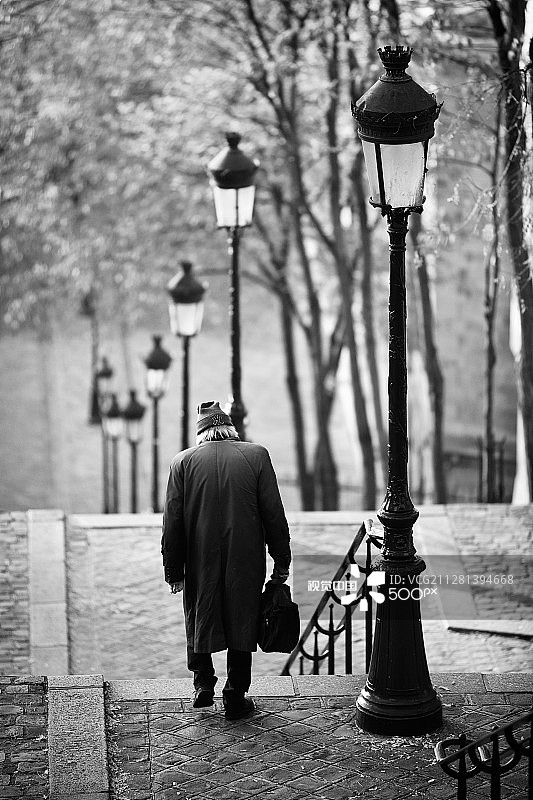 蒙马特的流浪汉图片素材