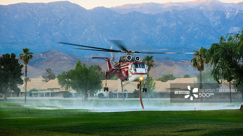消防直升机图片素材