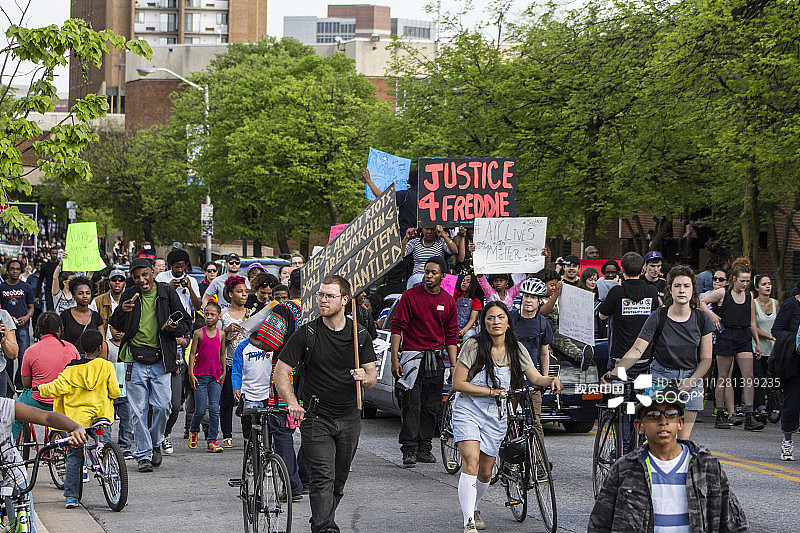 巴尔的摩和平抗议图片素材