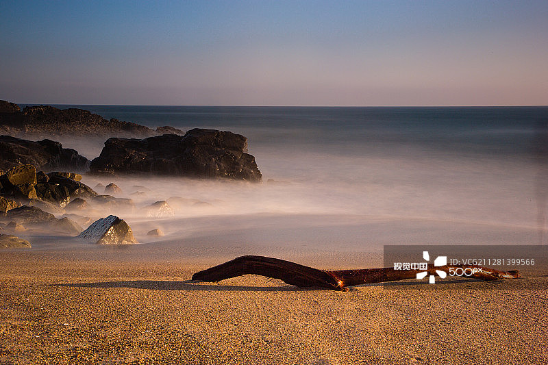 穆古角海岸日落图片素材
