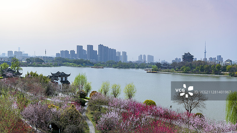 春到凤城河--泰州风光图片素材