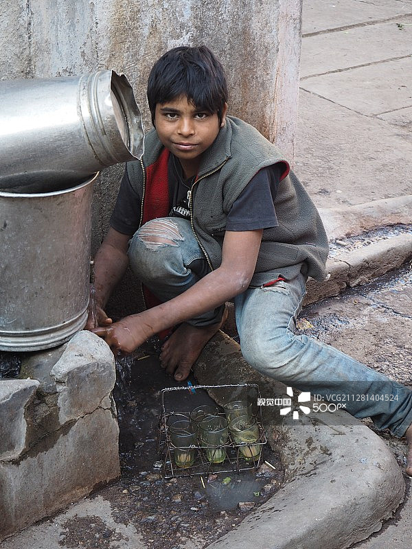乌代布尔奶茶店员图片素材