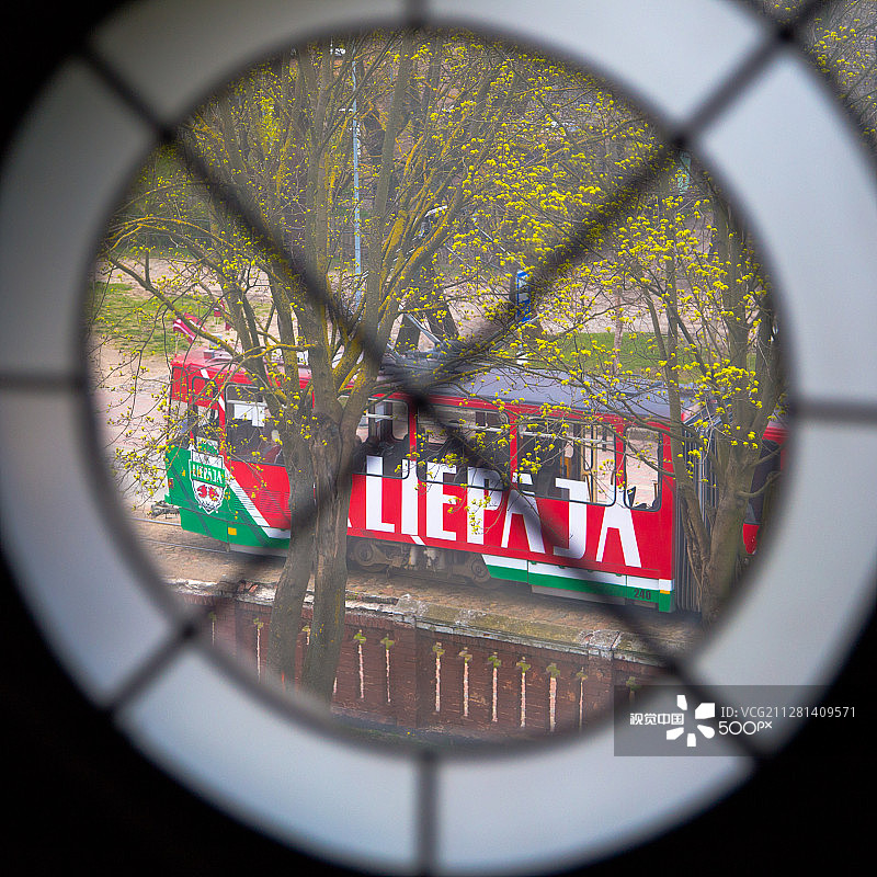 利耶帕亚的有轨电车图片素材