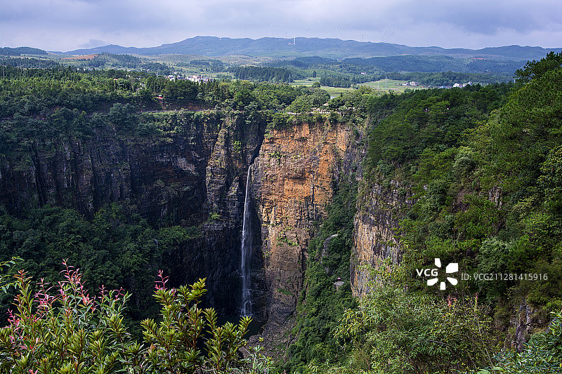 广东大峡谷瀑布图片素材