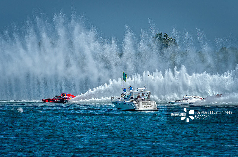 水上飞机比赛1图片素材