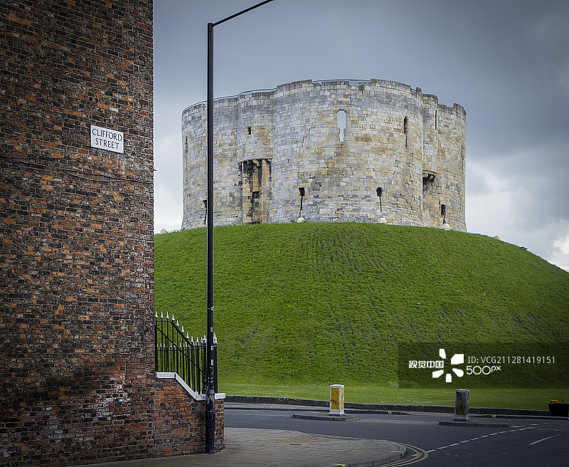英国约克克利福德塔图片素材