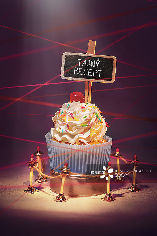秘密配方纸杯蛋糕图片素材