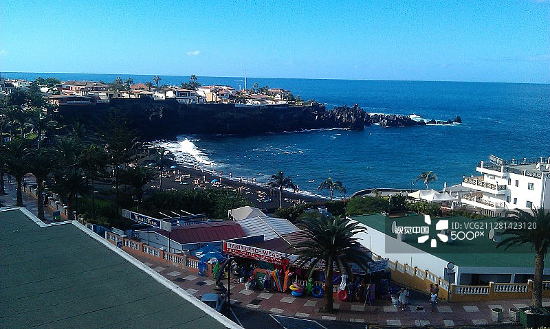 特内里费岛的火山沙滩图片素材