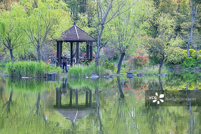 【春水潺潺笛声悠】江苏南通啬园图片素材