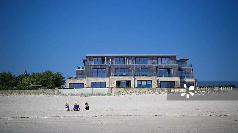 海边凉爽的房子图片素材