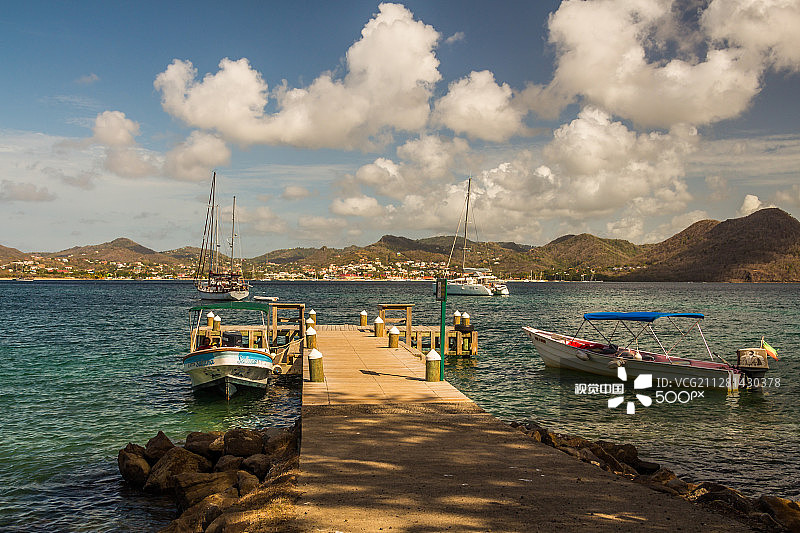 鸽子岛港口图片素材