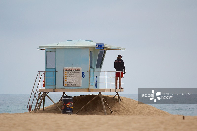 救生员塔图片素材