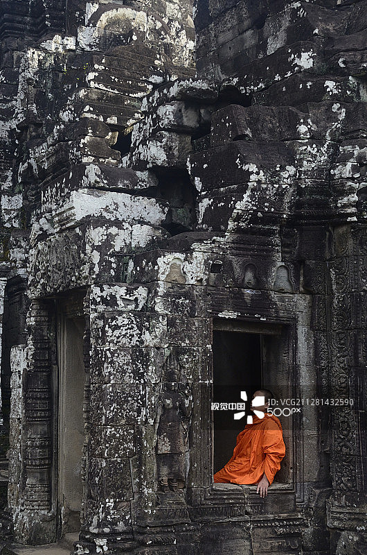 巴戎寺的僧侣图片素材