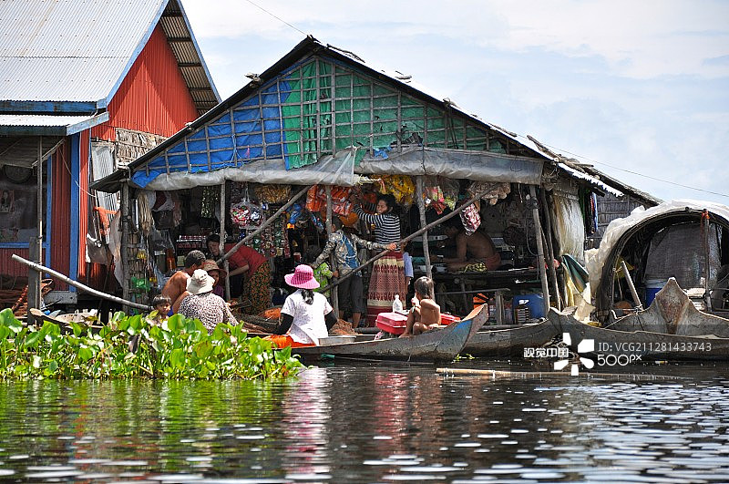 洞里萨湖图片素材
