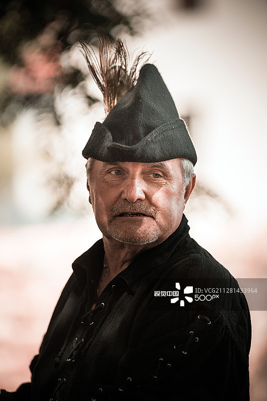 法国阿尔萨斯沙特努瓦的中世纪狂欢节图片素材