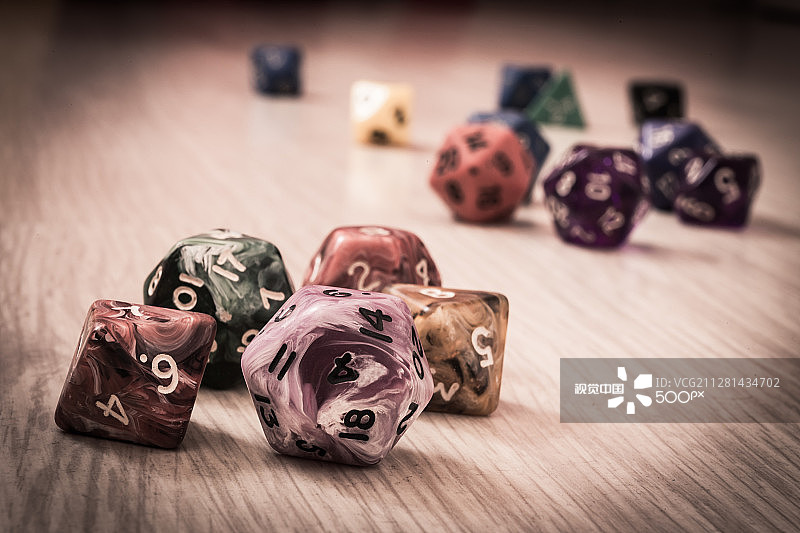 骰子分离图片素材